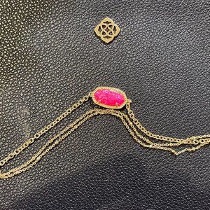 🌼KENDRA SCOTT ELAINA MULTI-CHAIN BRACELET IN HOT PINK OPAL & GOLD